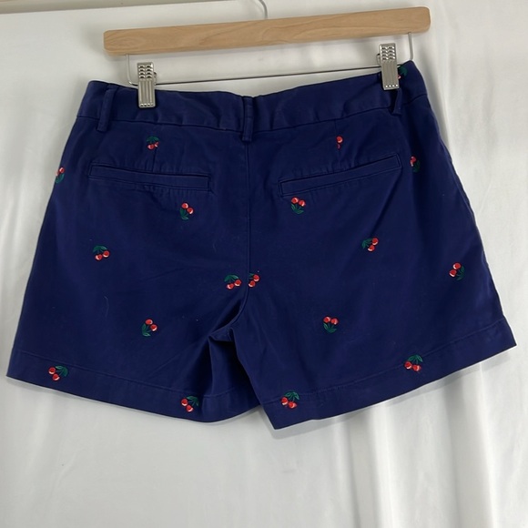 Jones and Company Navy Cotton Shorts w/ Cherries - Picture 4 of 7
